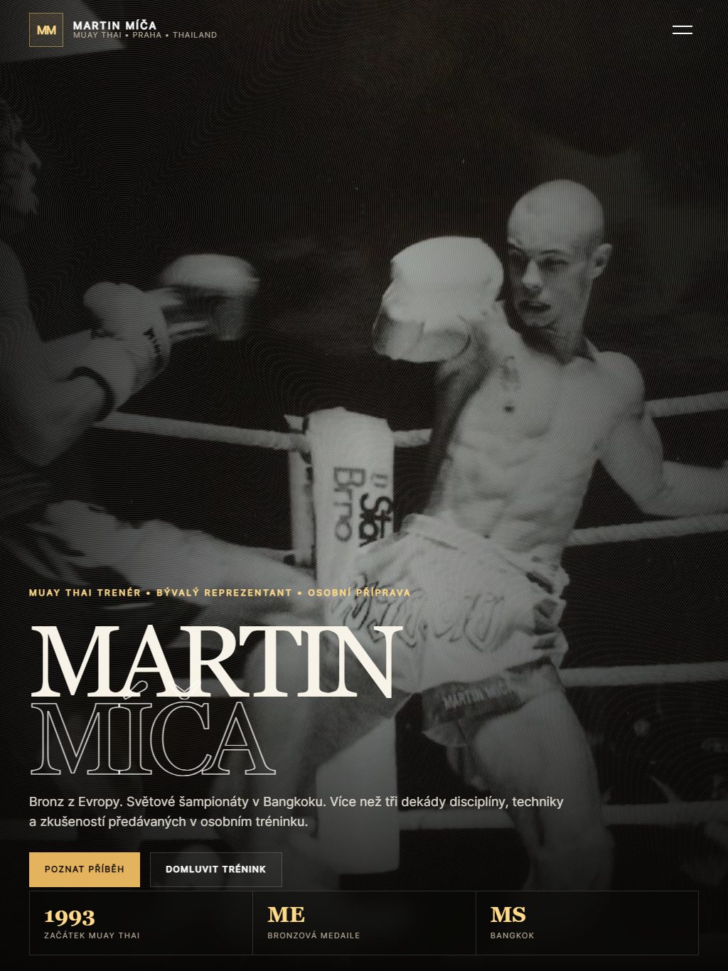 Web de Martin Míča – tableta
