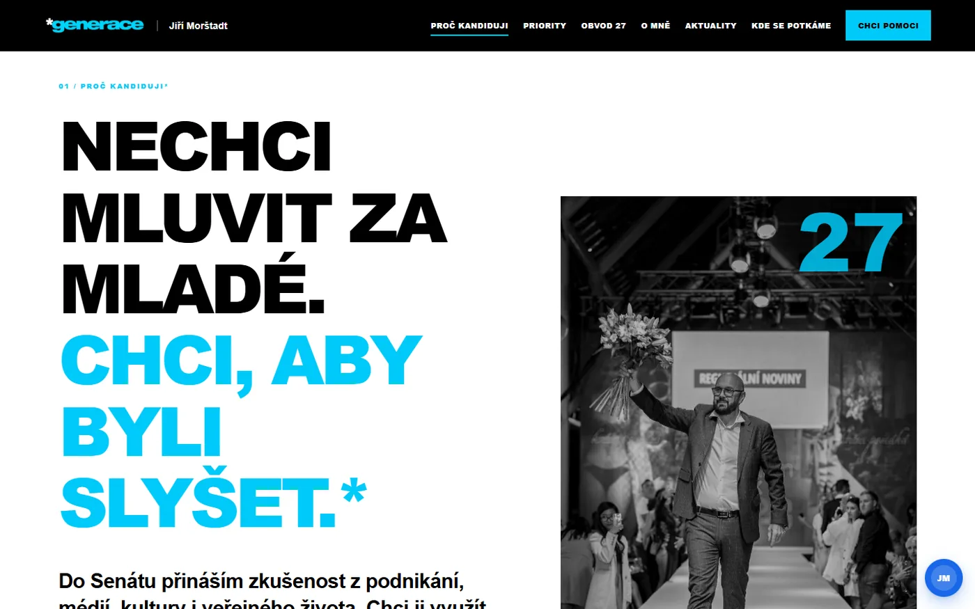 Sekce Proč kandiduji