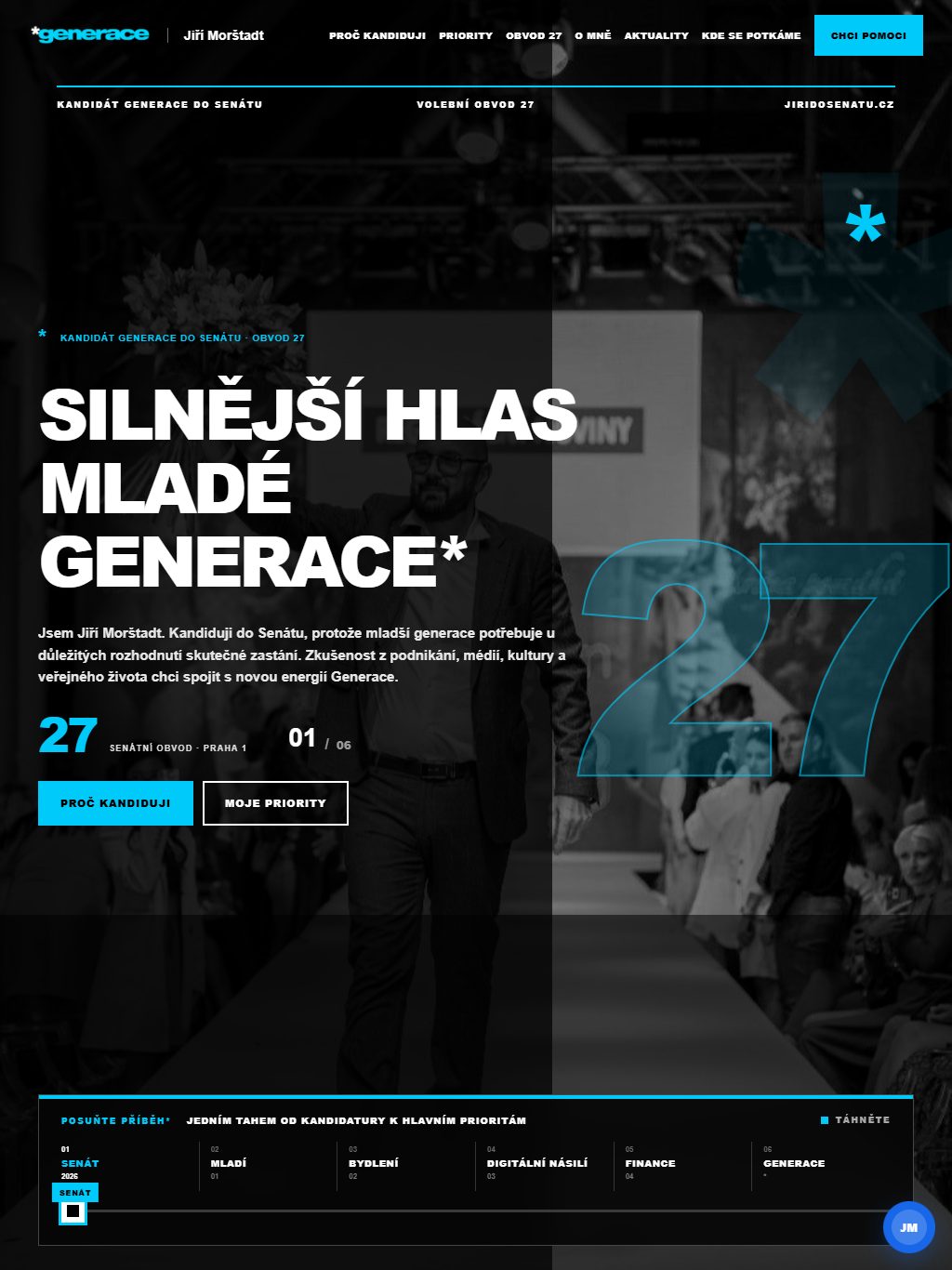 Website von Jiří Morštadt – Tablet